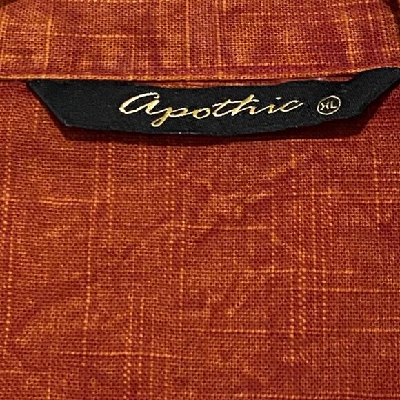 Apothic One Button Blazer Womens XL Orange Artsy Bohemian Earthy Southwestern - Picture 6 of 7